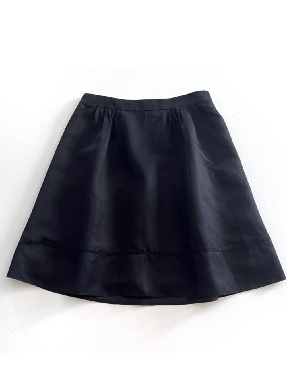 Banana Republic x Mad Men Midge A Line Full Skirt Linen Blend in Black Size 8